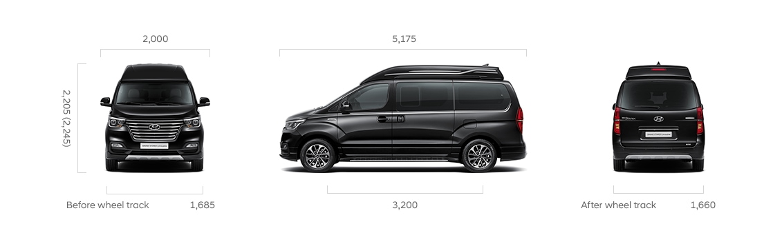 Характеристики и размеры Hyundai Grand Starex Limousine